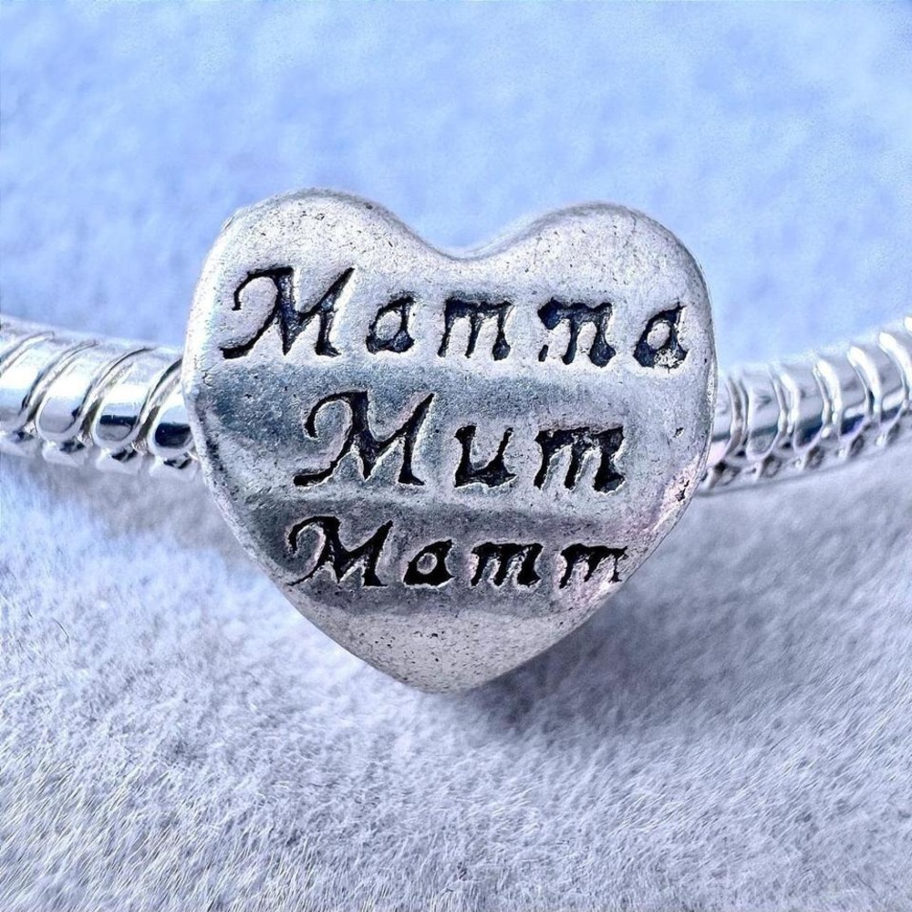 Mamma Mum Mam Heart Charm fits PANDORA